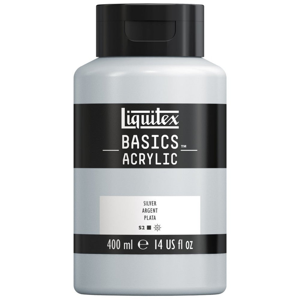 Liquitex Basics Acrylic 400ml - 052 Silver S2