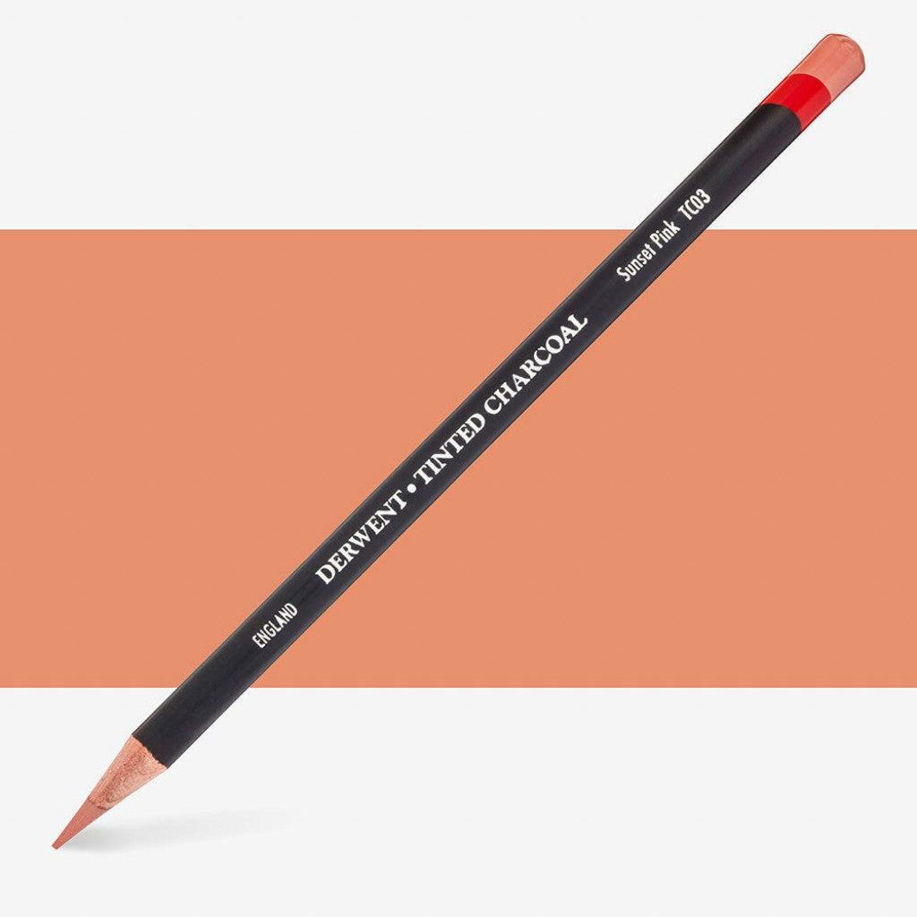 Derwent Tinted Charcoal - Sunsetpink TC03