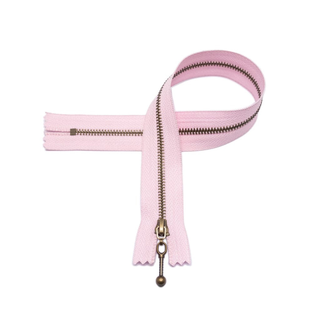 Glidelås 18cm 5mm Lysrosa 5146