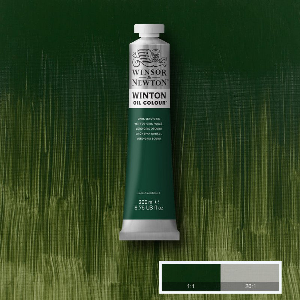 W&N - Winton Oil 200ml - 405 Dark Verdigris