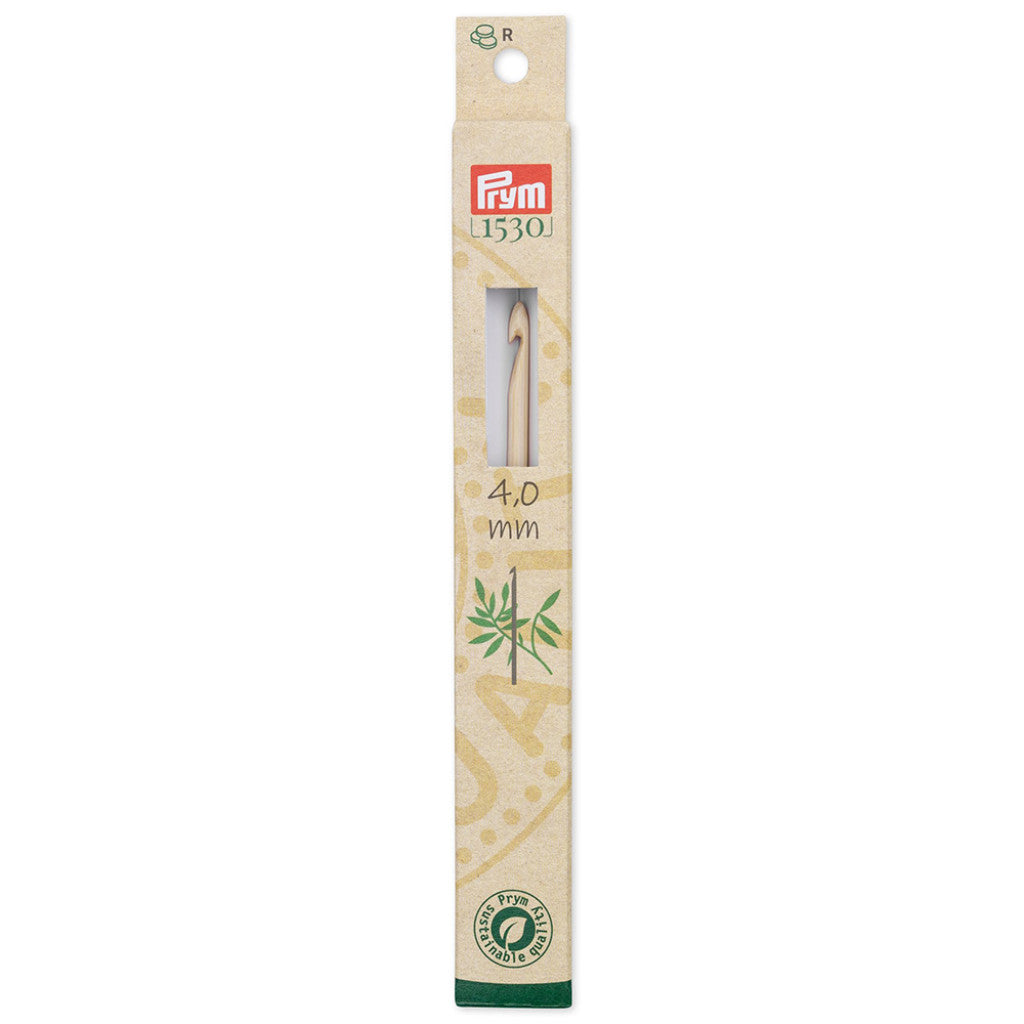 Prym 1530 Heklenål Bambus for ull - 4,0 -15cm