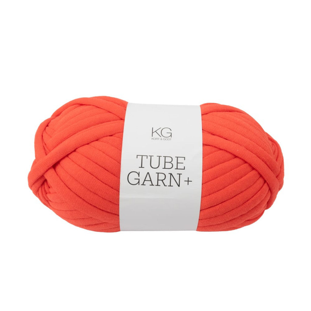 Tubegarn+ 7mm - 1163 Rødoransje