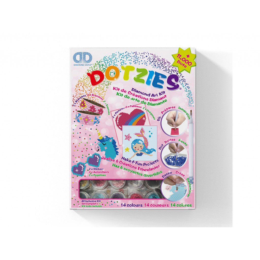Diamond Dotz Dotzies - Aktivitetssett rosa