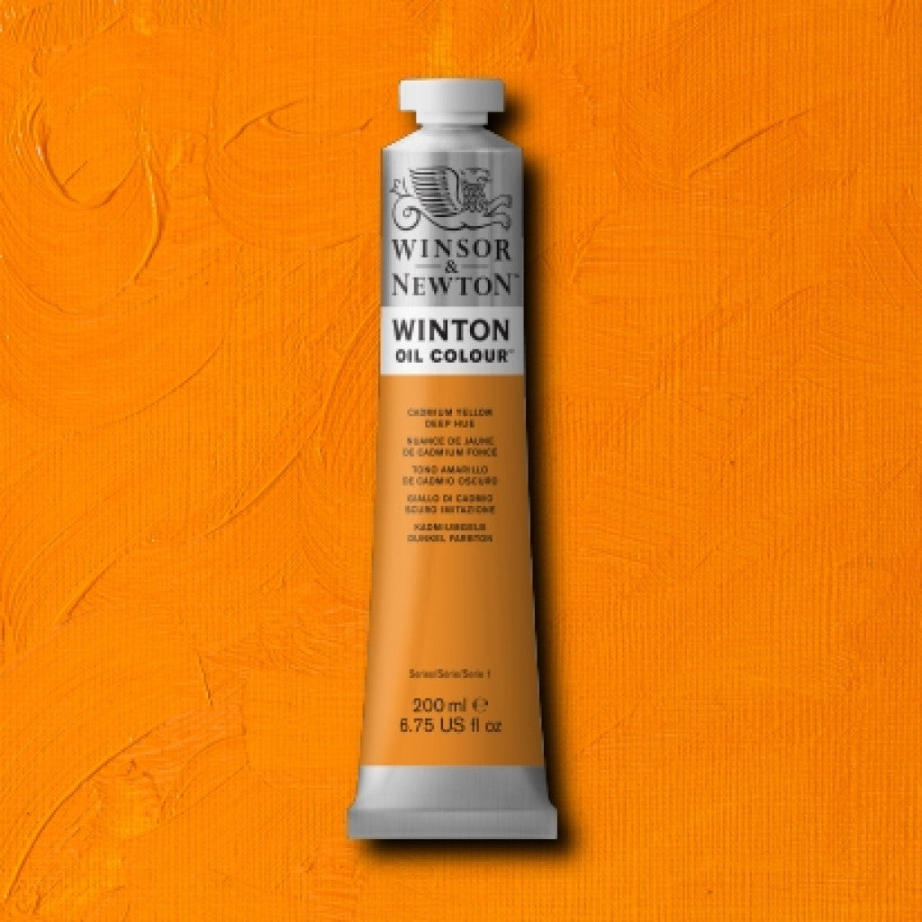 W&N - Winton Oil 200ml - 115 Cadmium Yellow Deep Hue