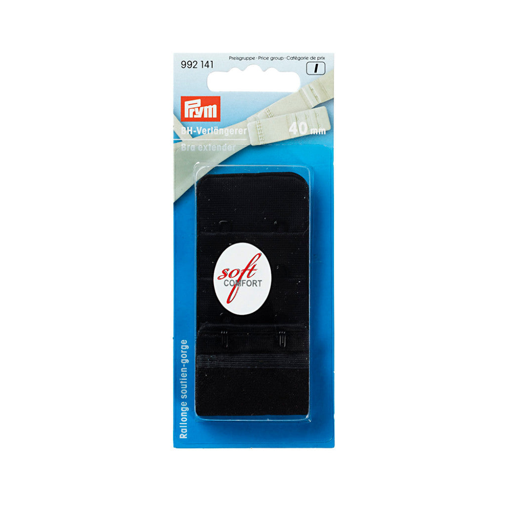 Prym BH- forlengere 40mm. sort