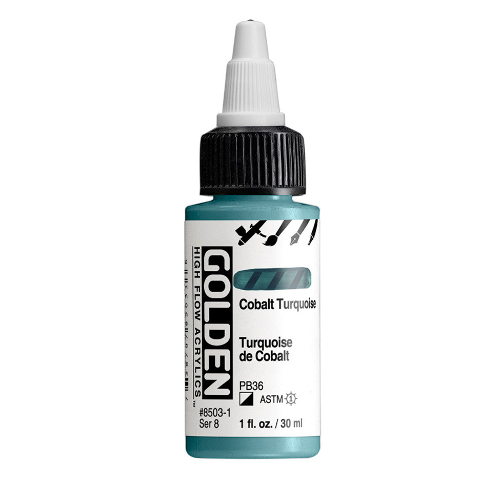 Golden High Flow Acrylics 30ml - Cobalt Turquoise