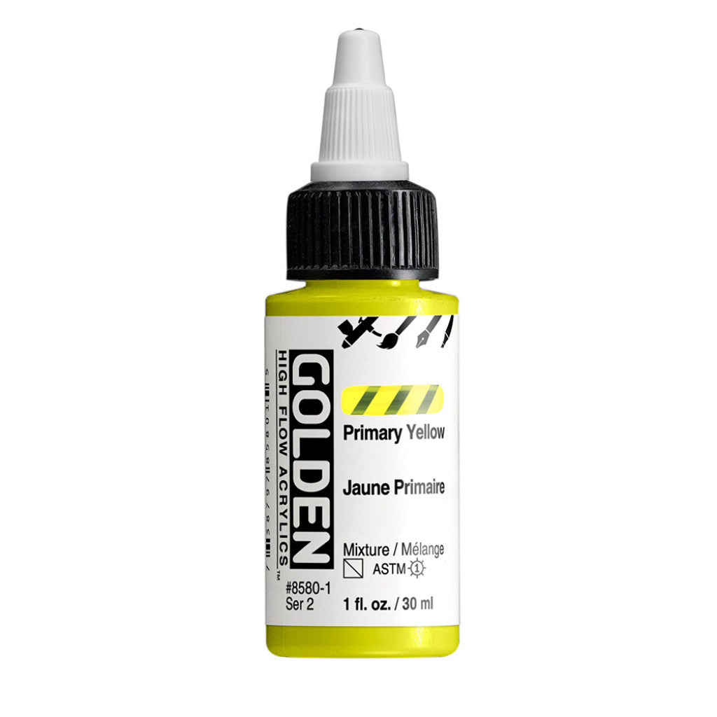 Golden High Flow Acrylics 30ml - Primary Yellow