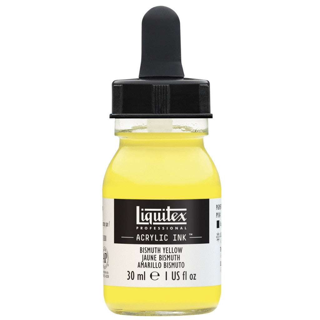 Liquitex Artists Acrylic Ink, 30 ml - Bismuth yellow 155