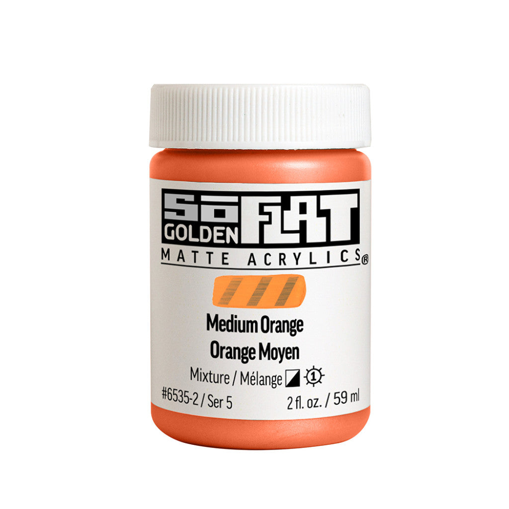 Golden SoFlat Acrylics 59ml - Medium Orange