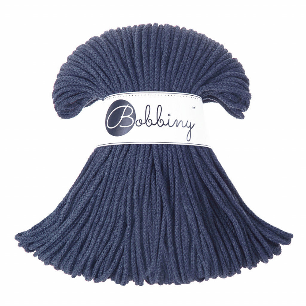 Bobbiny Braided Cord 3mm 100m - Jeans