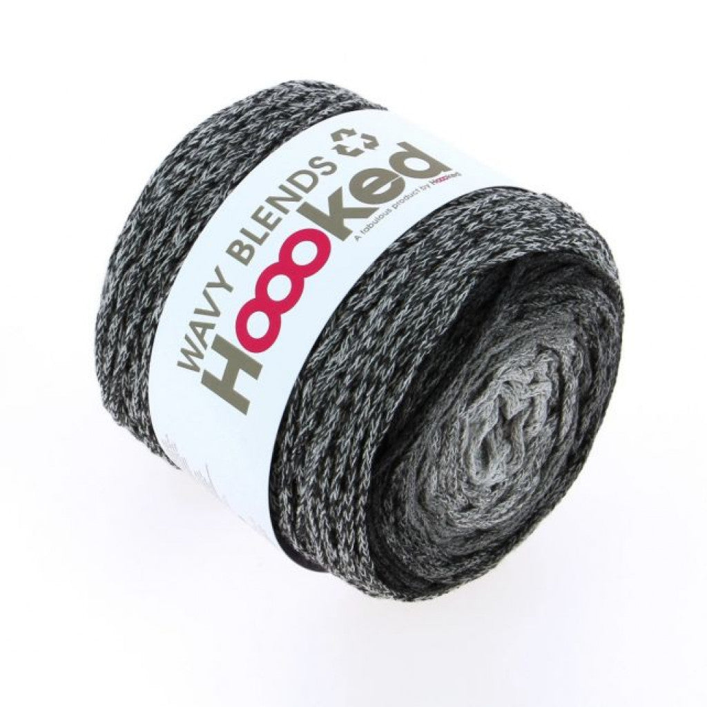Hoooked Wavy Blends - Anthracite Stone 250g