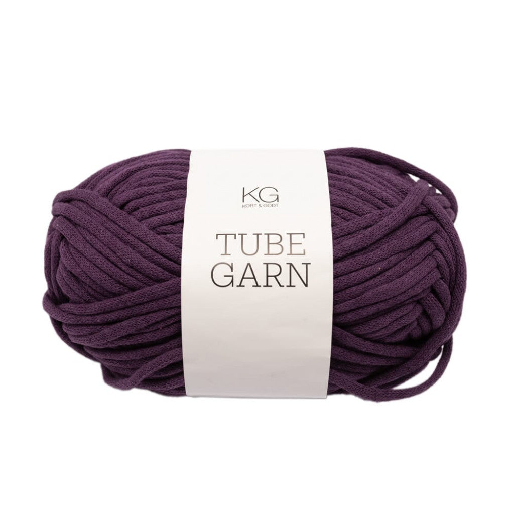 Tubegarn 4mm - 3218 Mørklilla