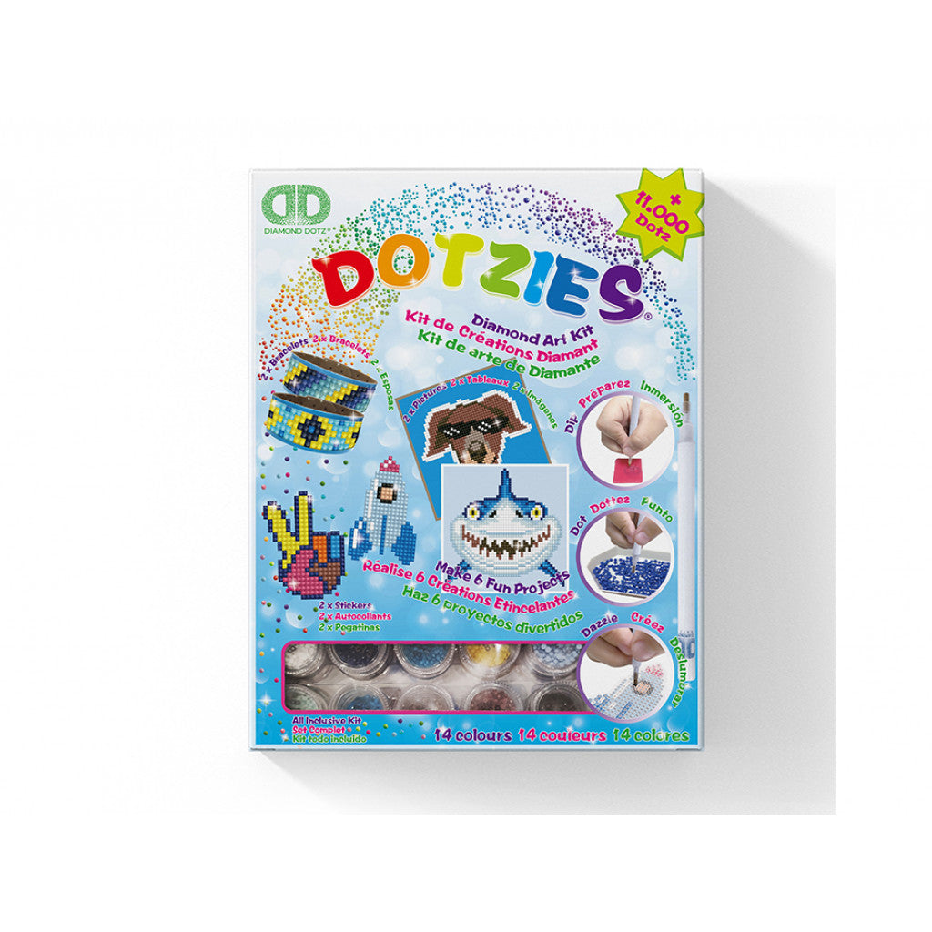 Diamond Dotz Dotzies - Aktivitetssett blå