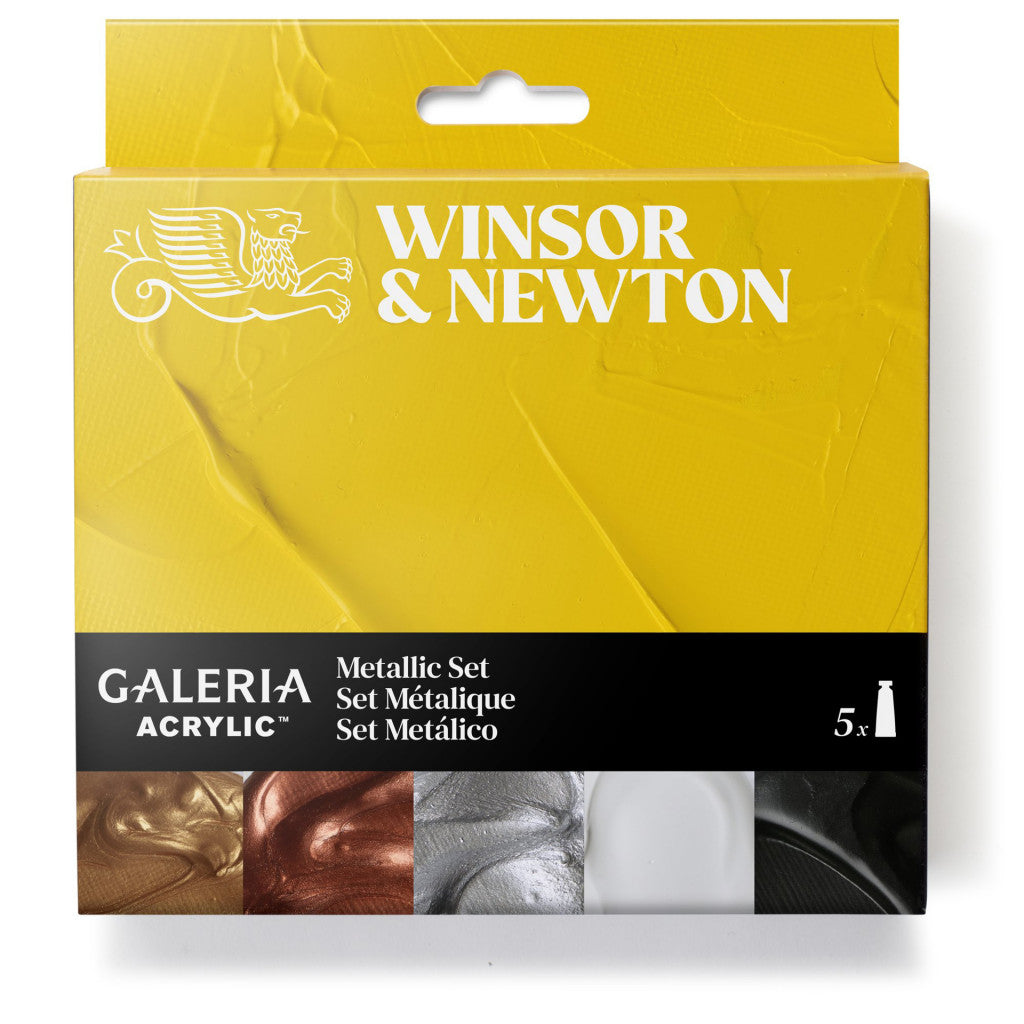 W&N Galeria Metallic sett - 5x60ml