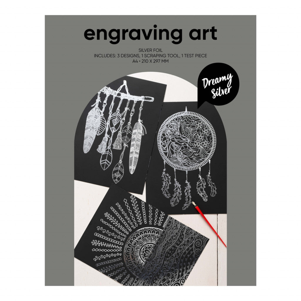 Engraving Set - Silver Feather