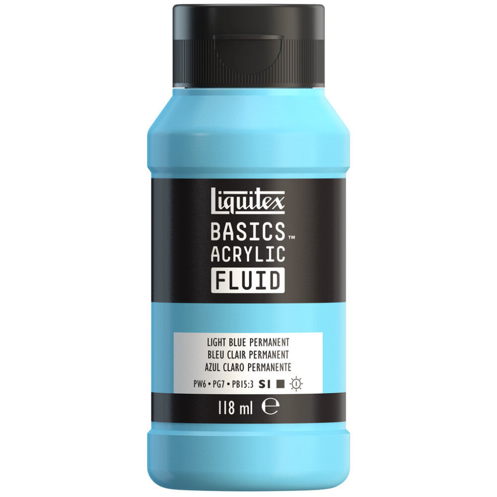 Liquitex Basics Fluid Acrylic 118ml - 770 Light Blue Perm S1