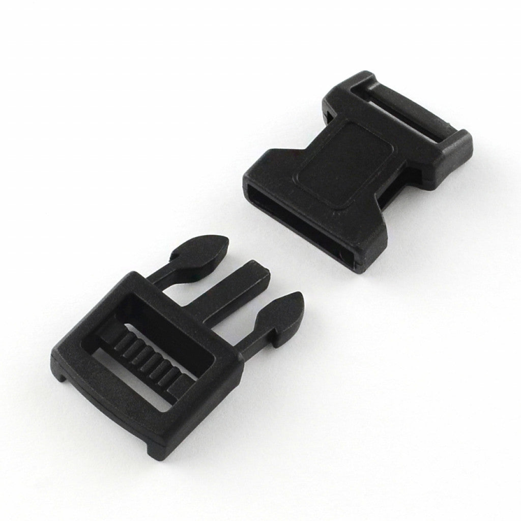 Plastic Buckles, 43x20.5x7mm - Svart