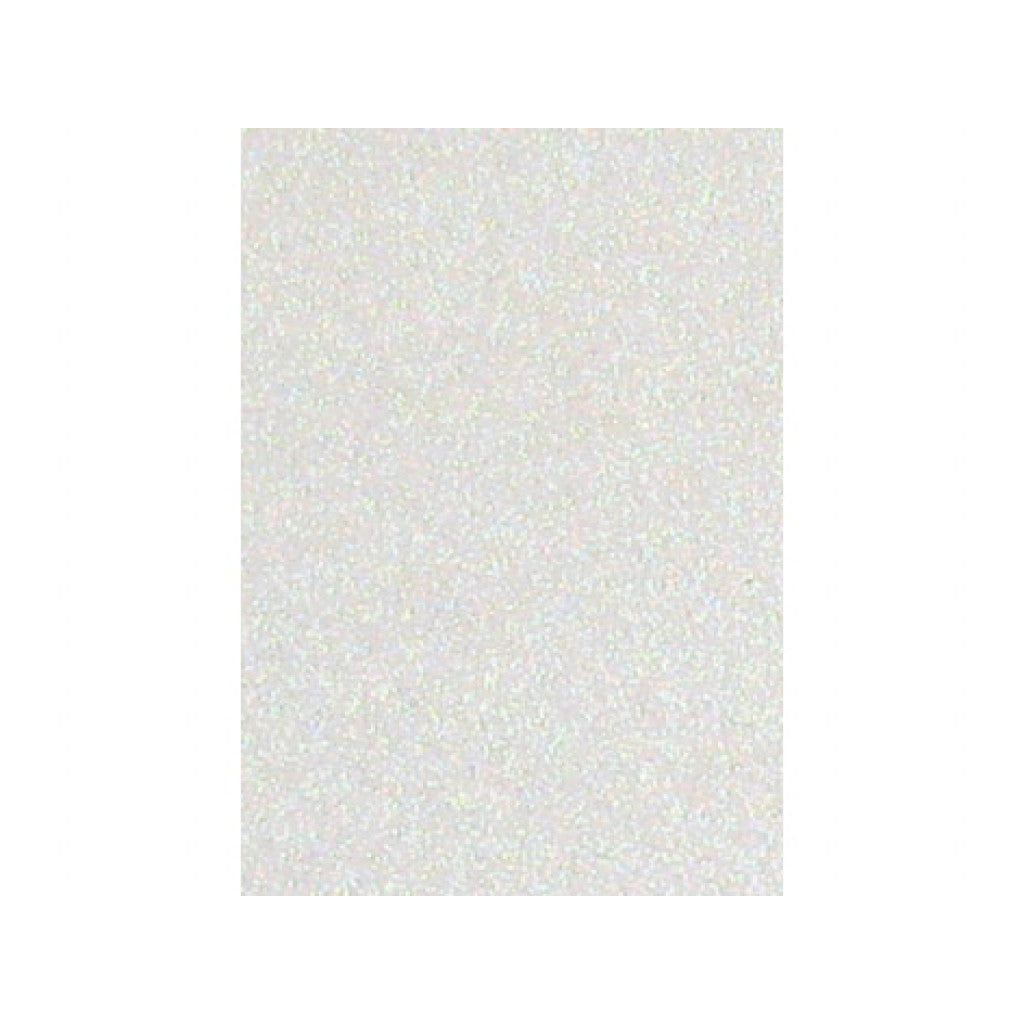 Mosgummi A4 2mm - Glitter Hvit - 5stk