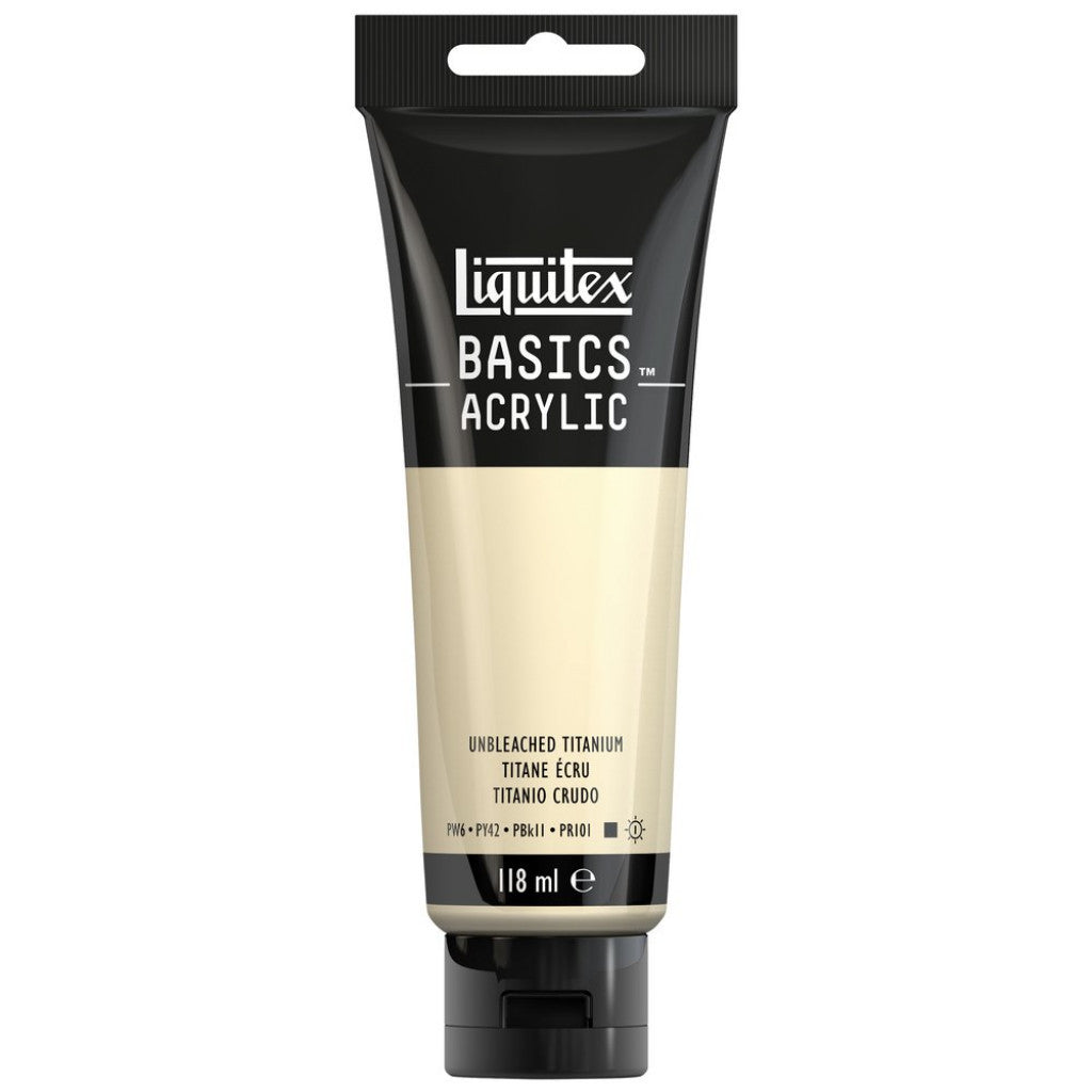 Liquitex Basics Acrylic 118ml - 434 Unbleached Titanium S1