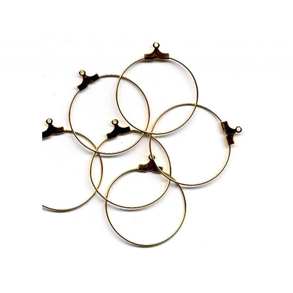 Ørering - 30mm 3 par - Gullfarget