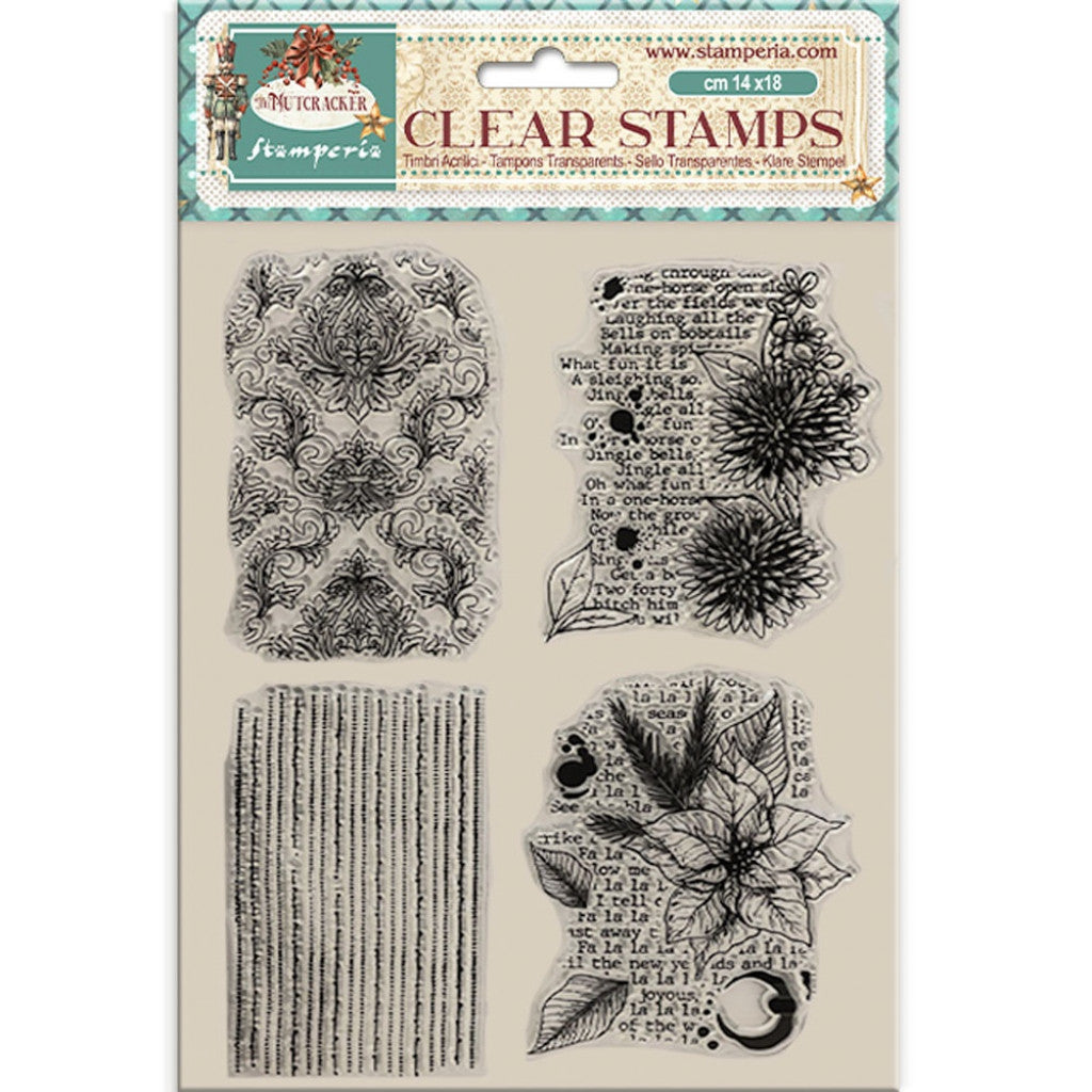 Stamperia Clear Stamps - The Nutcracker Poinsettia