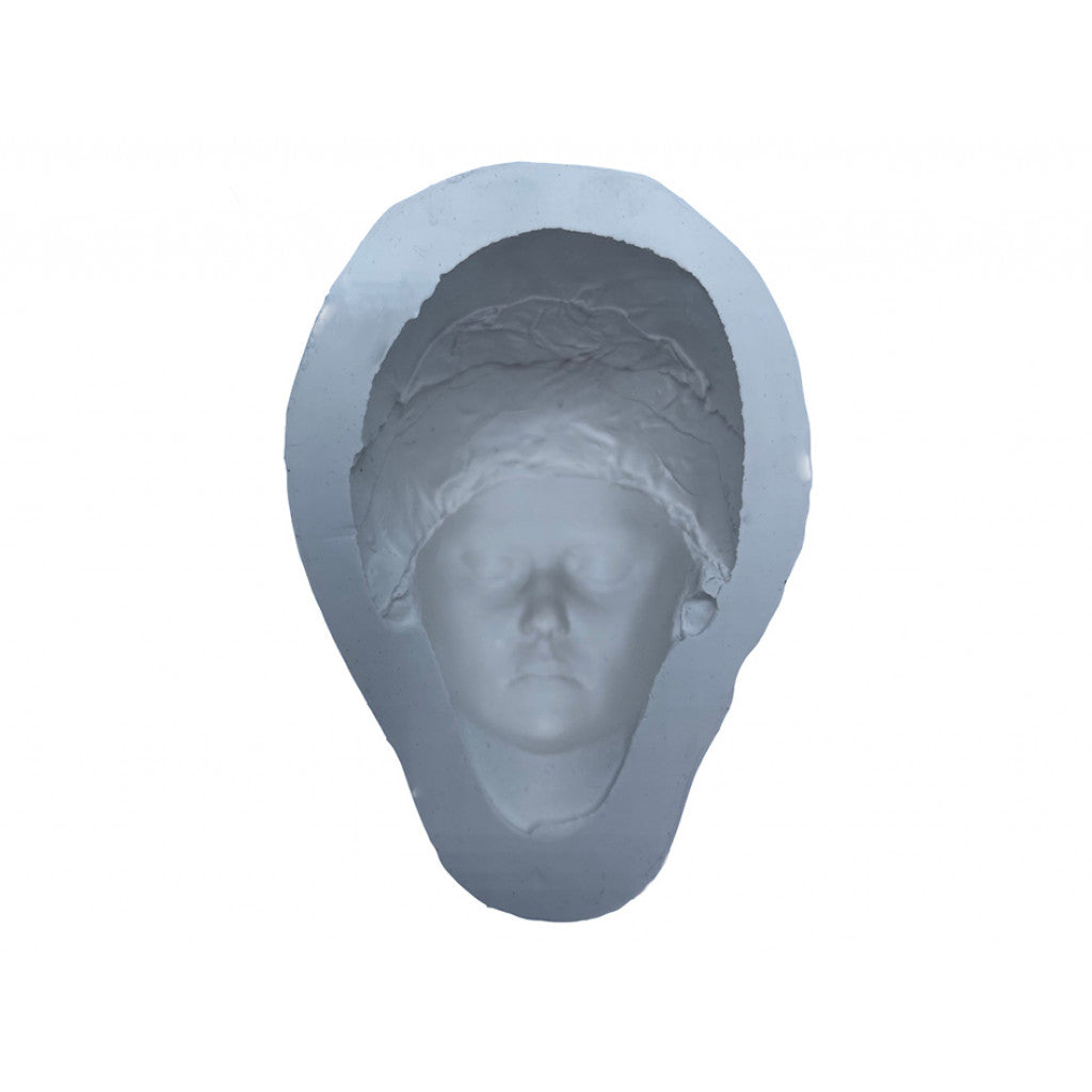 Powertex Silikonform - Bella half head - 12,5x8x5 cm