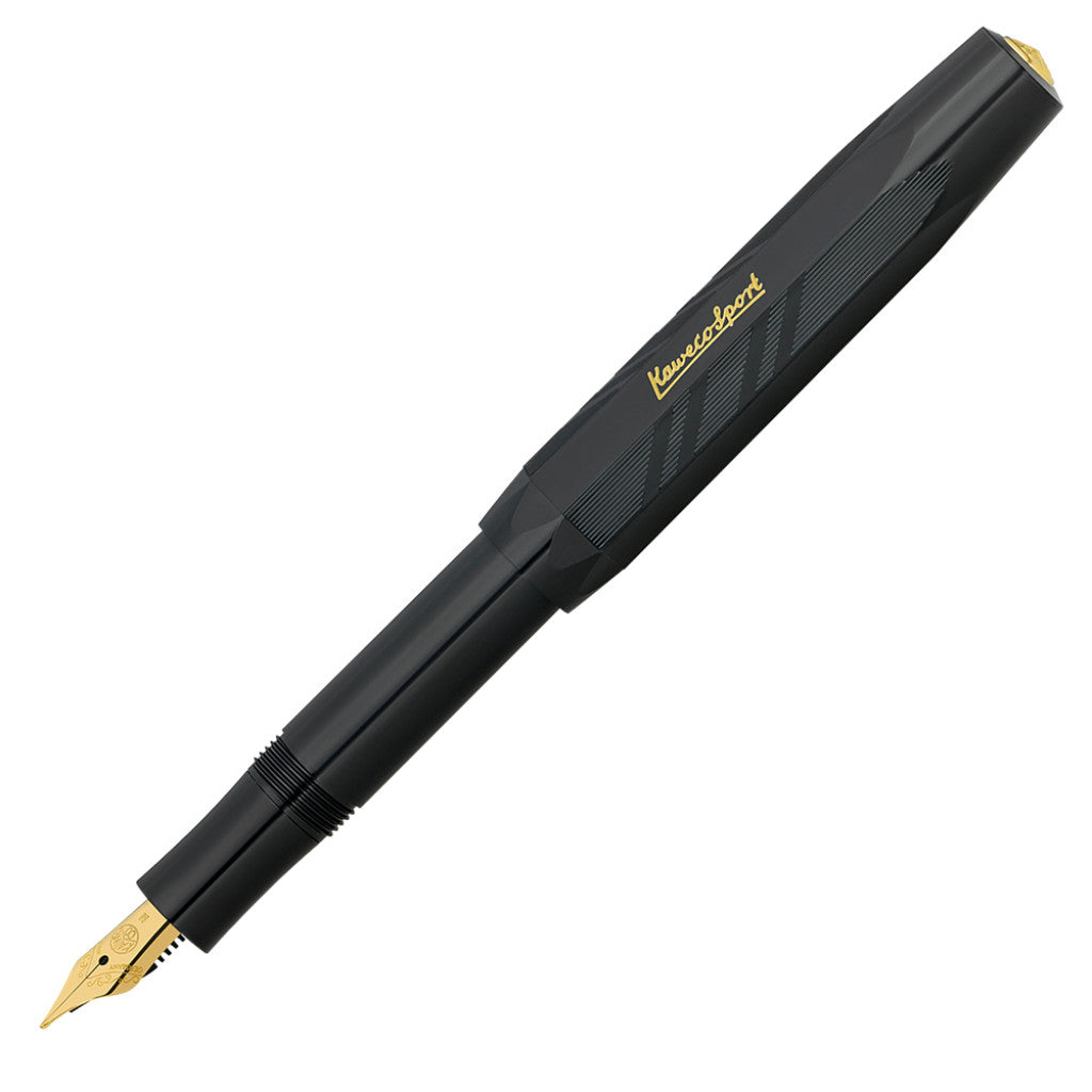 Kaweco Classic Sport Fyllepenn - M 0.9mm - Black Guilloche