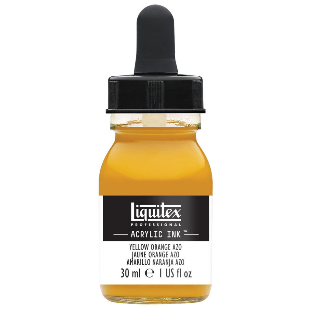 Liquitex Artists Acrylic Ink, 30 ml - Yellow Orange Azo 414