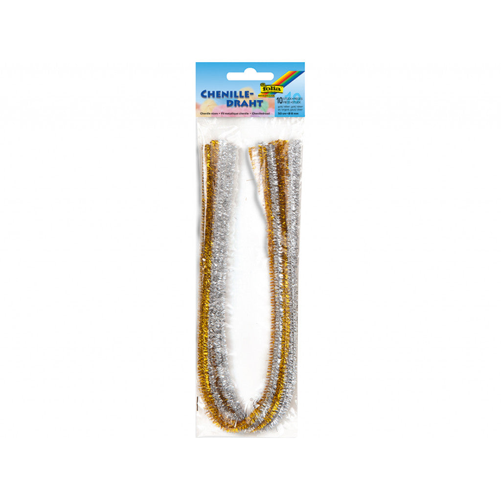 Folia Piperensere 50cm 10stk - Gull/sølv