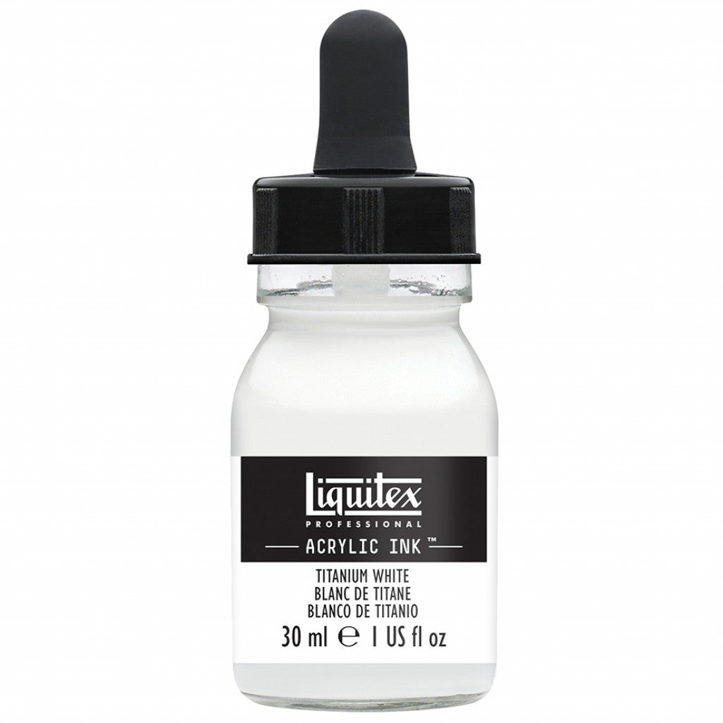 Liquitex Artists Acrylic Ink, 30 ml - Titanium White 432
