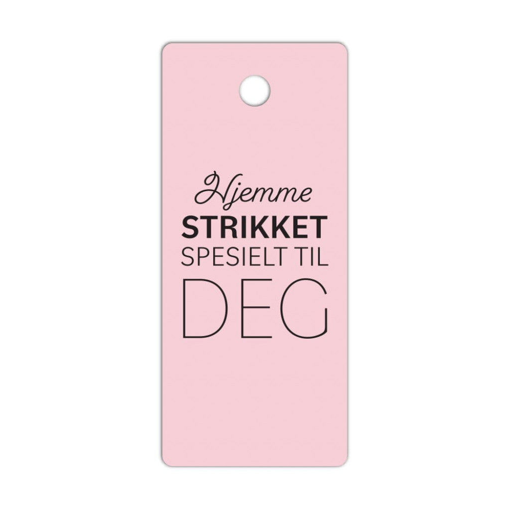 Tags - Rosa Hjemmestrikket,