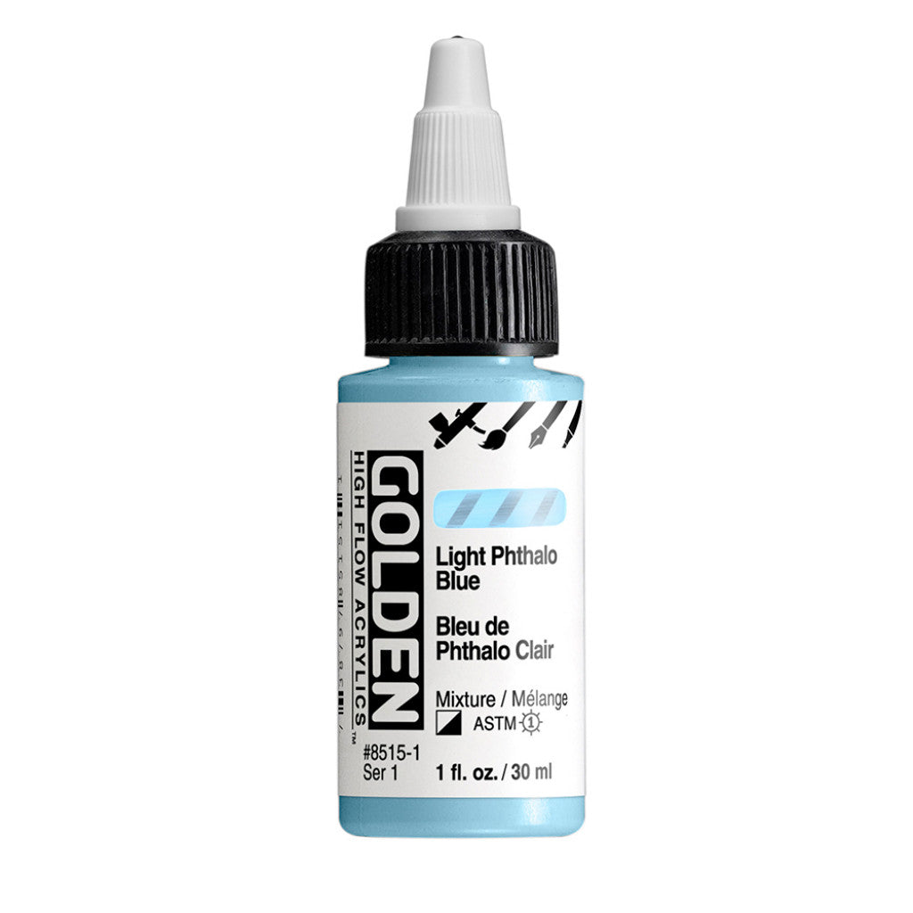 Golden High Flow Acrylics 30ml - Light Phthalo Blue