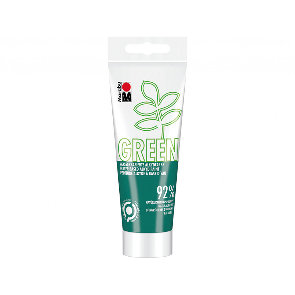 Vegansk Maling, Marabu Green Alkydmaling 100ml - 068 Dark green