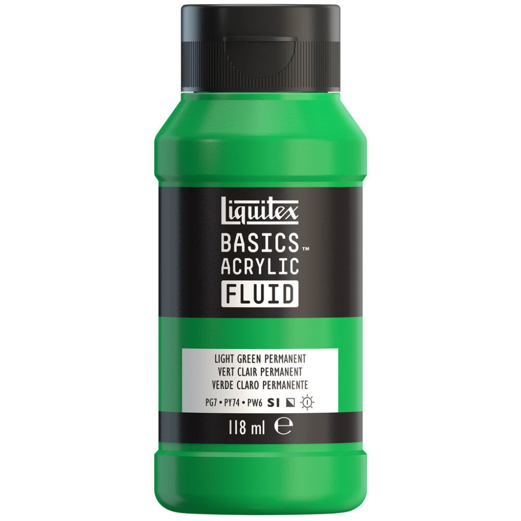 Liquitex Basics Fluid Acrylic 118ml - 312 Light Green Perm S1