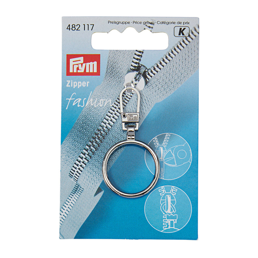 Prym Fashion Glidelås-hempe Ring - Sølv
