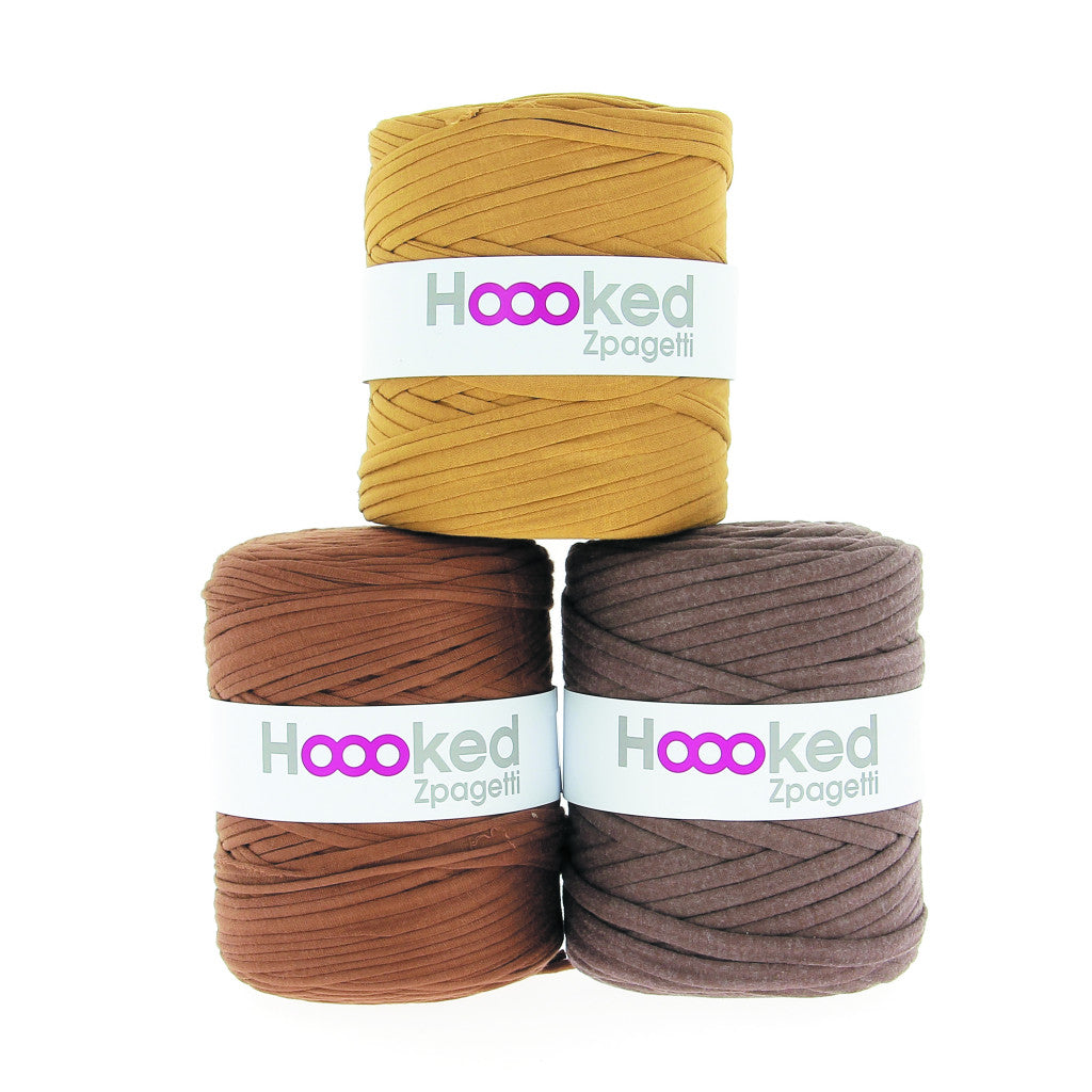 Hoooked Zpagetti, 700g - Camel Cognac shades