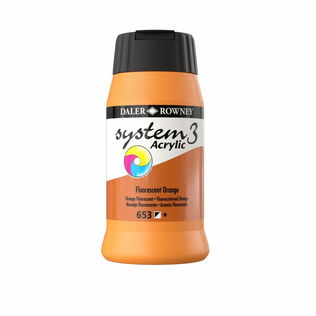 Daler Rowney - System3 500ml - 638 Cadmium Orange Light Hue