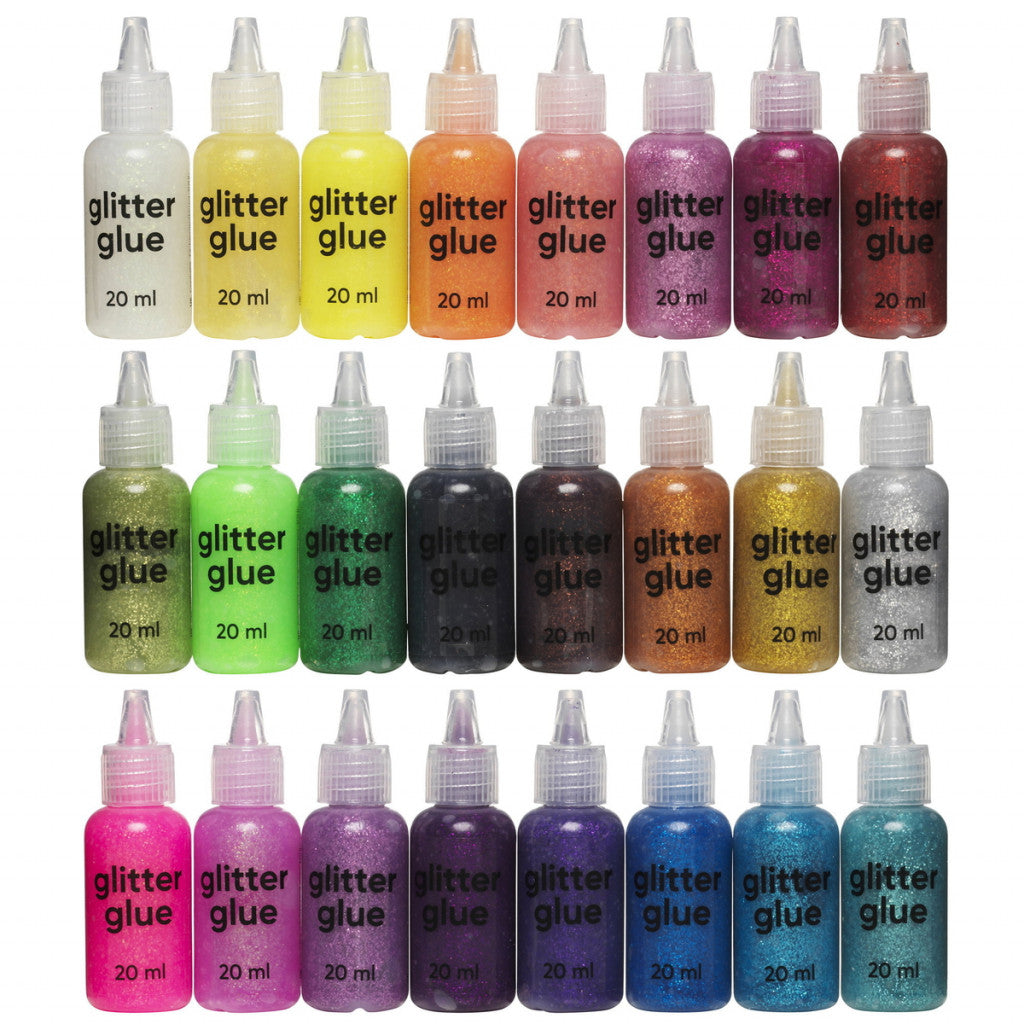 Glitterlim Miks - 24stk