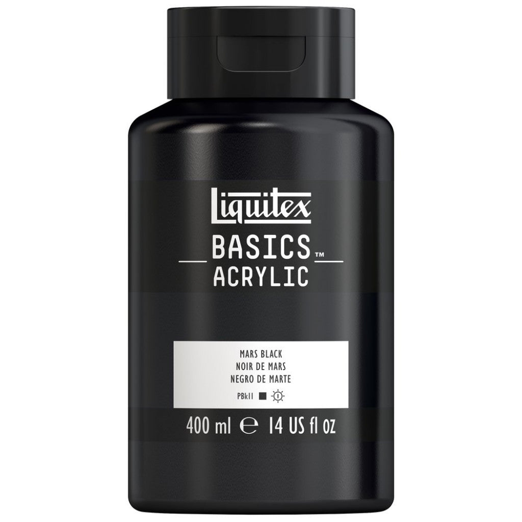 Liquitex Basics Acrylic 400ml - 276 Mars Black S1