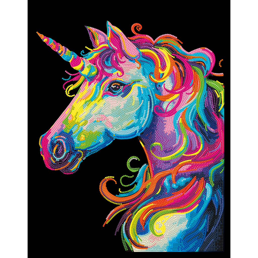 Diamond Dotz - Neon Noir - Neon Unicorn 46x35cm