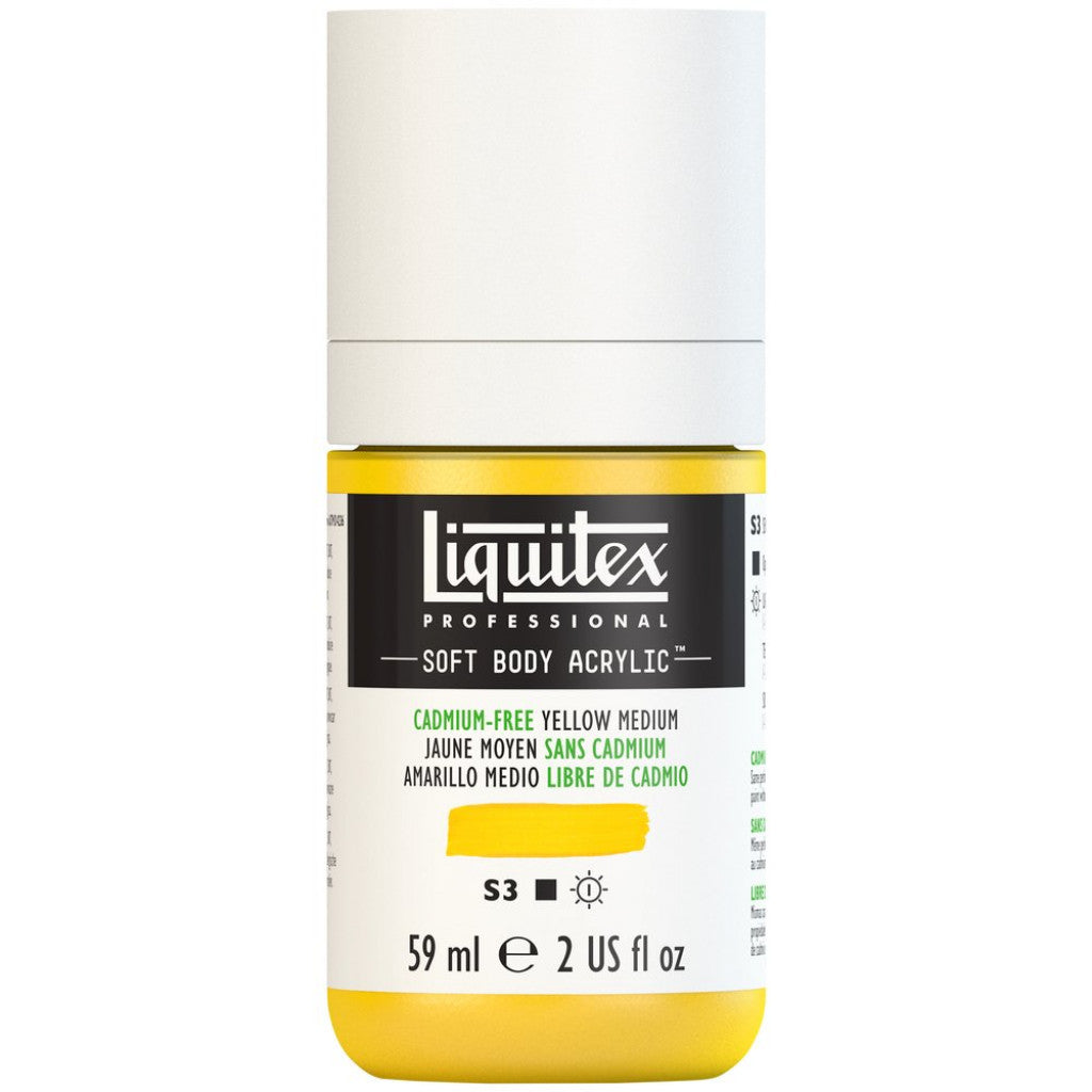 Liquitex Soft Body 59ml - 890 Cadmium-Free Yellow Medium S3