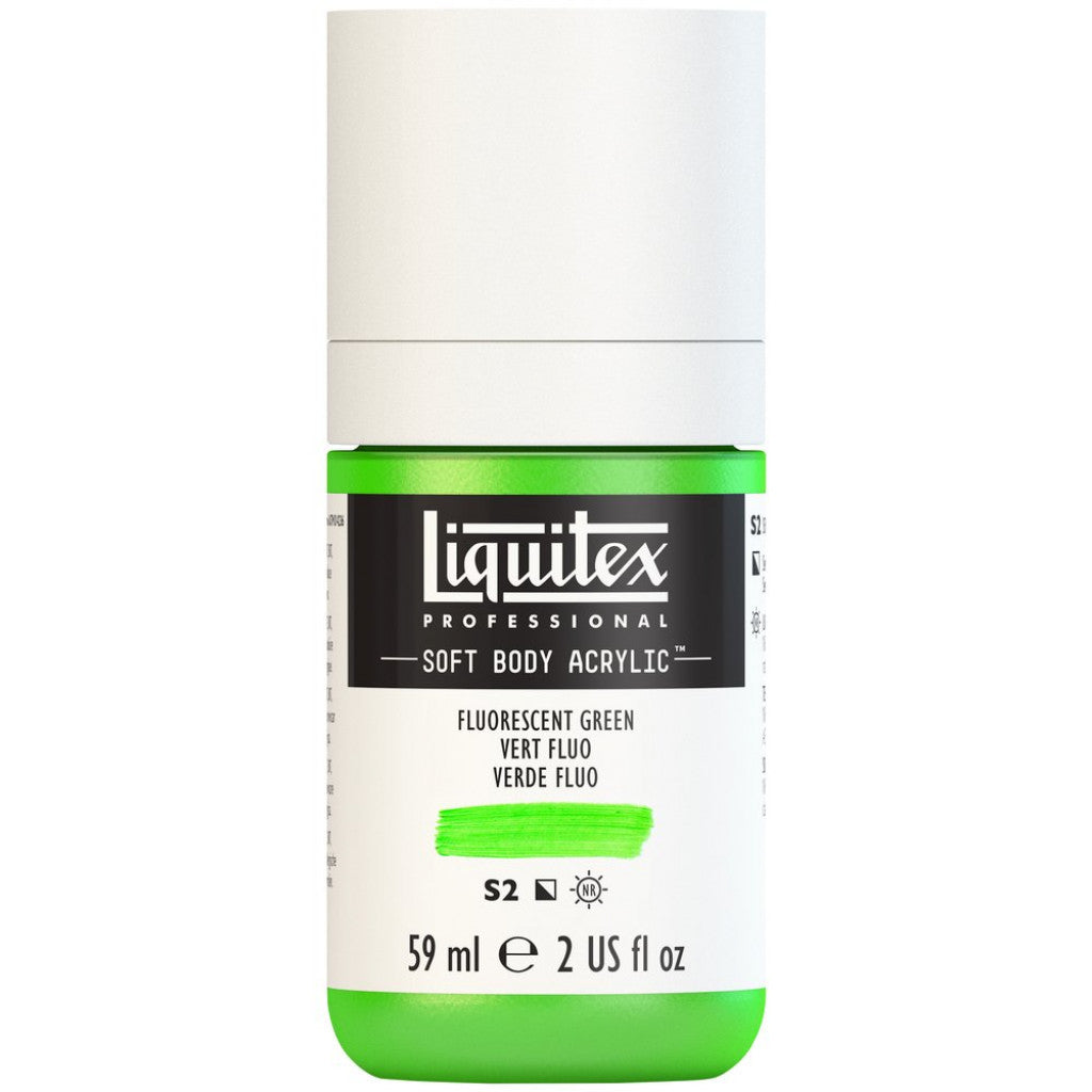 Liquitex Soft Body 59ml - 985 Fluorescent Green S2