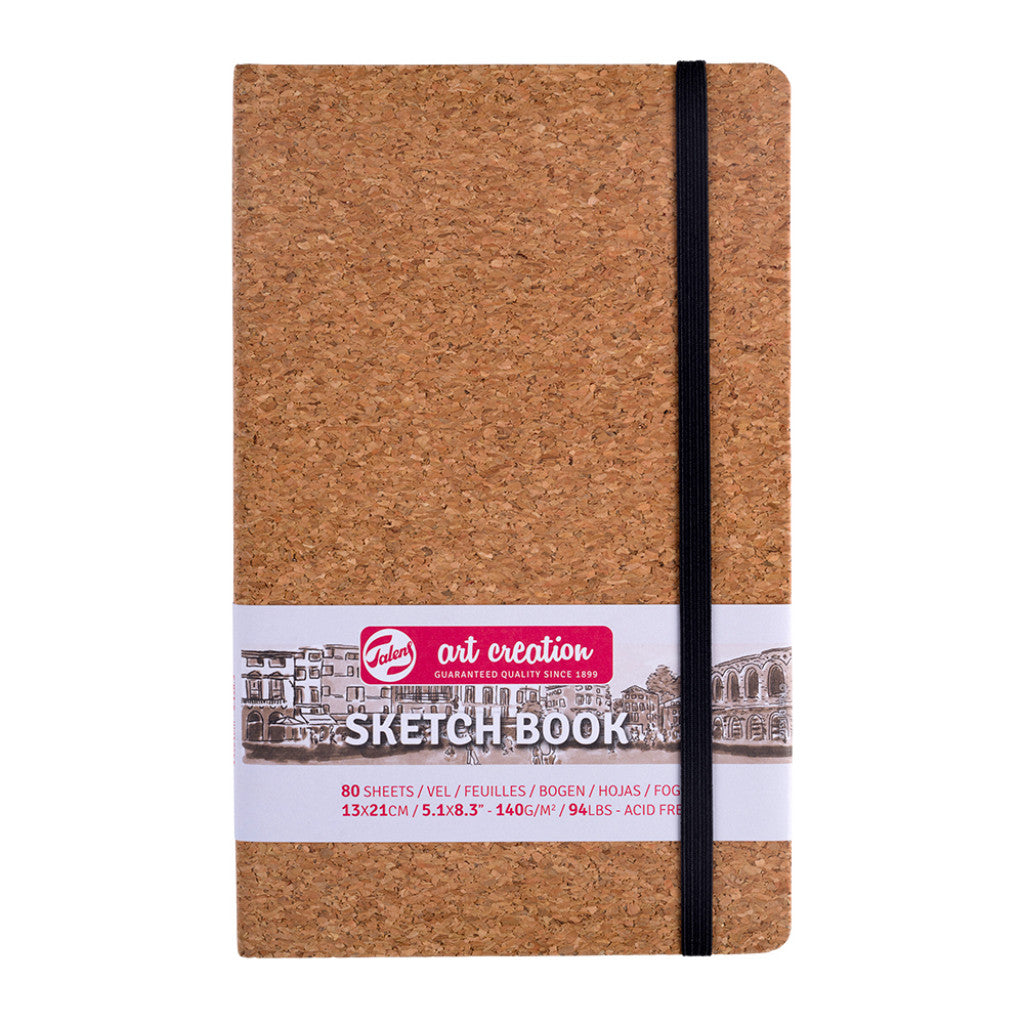 Art Creation Skissebok m/strikk 140g 13x21cm - Kork