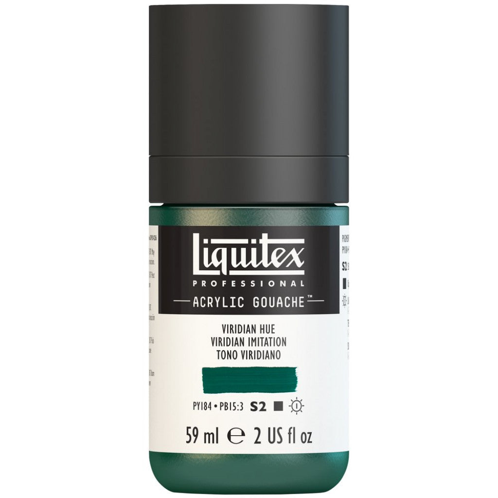 Liquitex Acrylic Gouache (matt) 59ml - 398 Viridian Hue S2