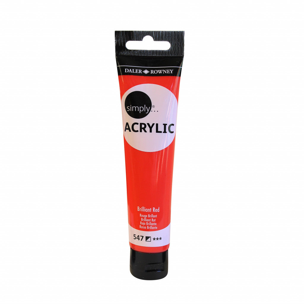 DR Simply Acrylic - 547 Brilliant Red 75ml