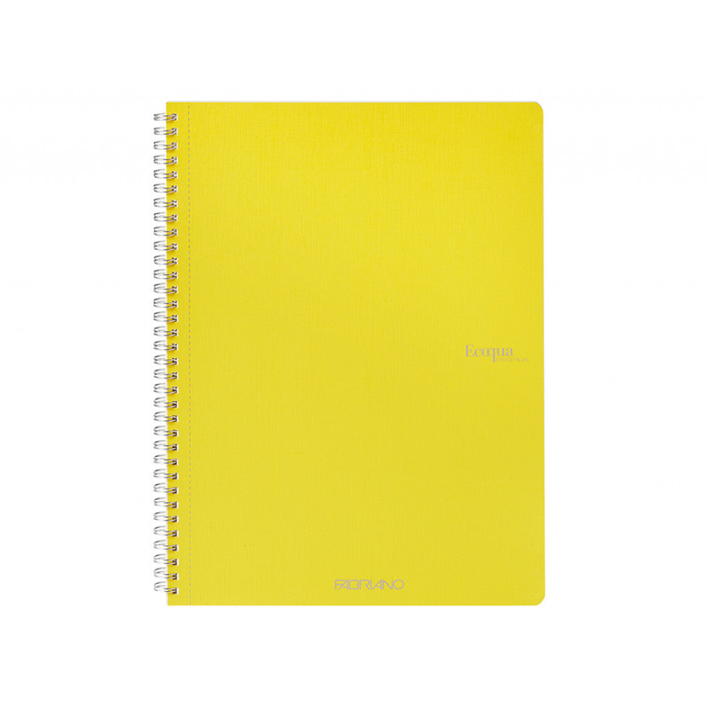 Fabriano EcoQua Original Spiral A4 Linjert - Yellow