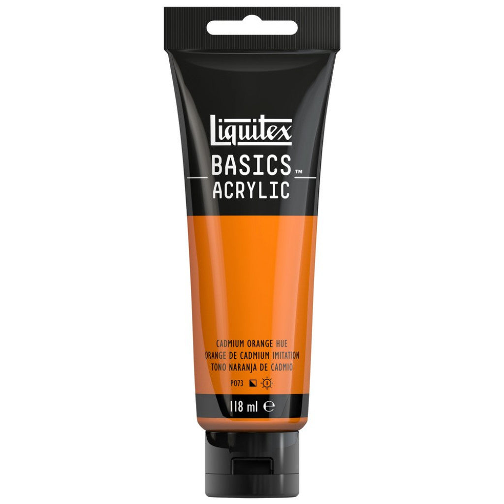 Liquitex Basics Acrylic 118ml - 720 Cadmium Orange Hue S1