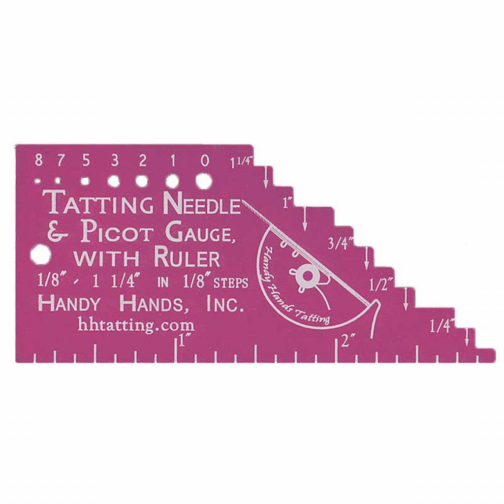Ultimate Tatting Gauge - Pink Berry