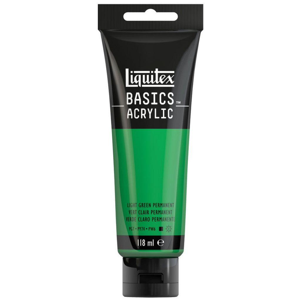 Liquitex Basics Acrylic 118ml - 312 Green Light Permanent S1