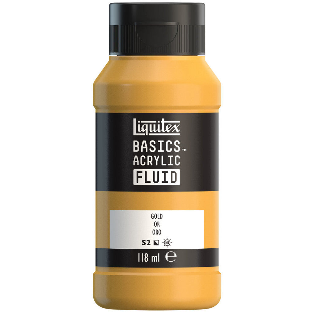 Liquitex Basics Fluid Acrylic 118ml - 051 Gold S2